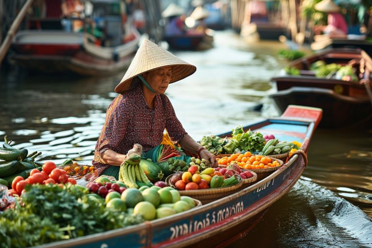 découverte des marchés flottants de bangkok : saveurs exotiques et luxe