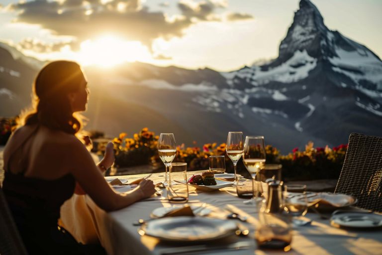 dîner au sommet du mont stanserhorn, suisse : vue panoramique et gastronomie étoilée
