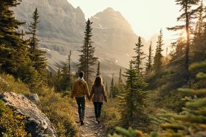 randonnée de luxe dans les montagnes rocheuses canadiennes