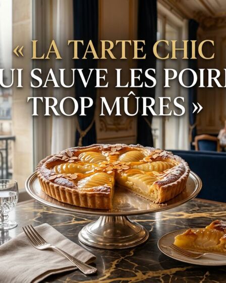 tarte poires amandes recette chic