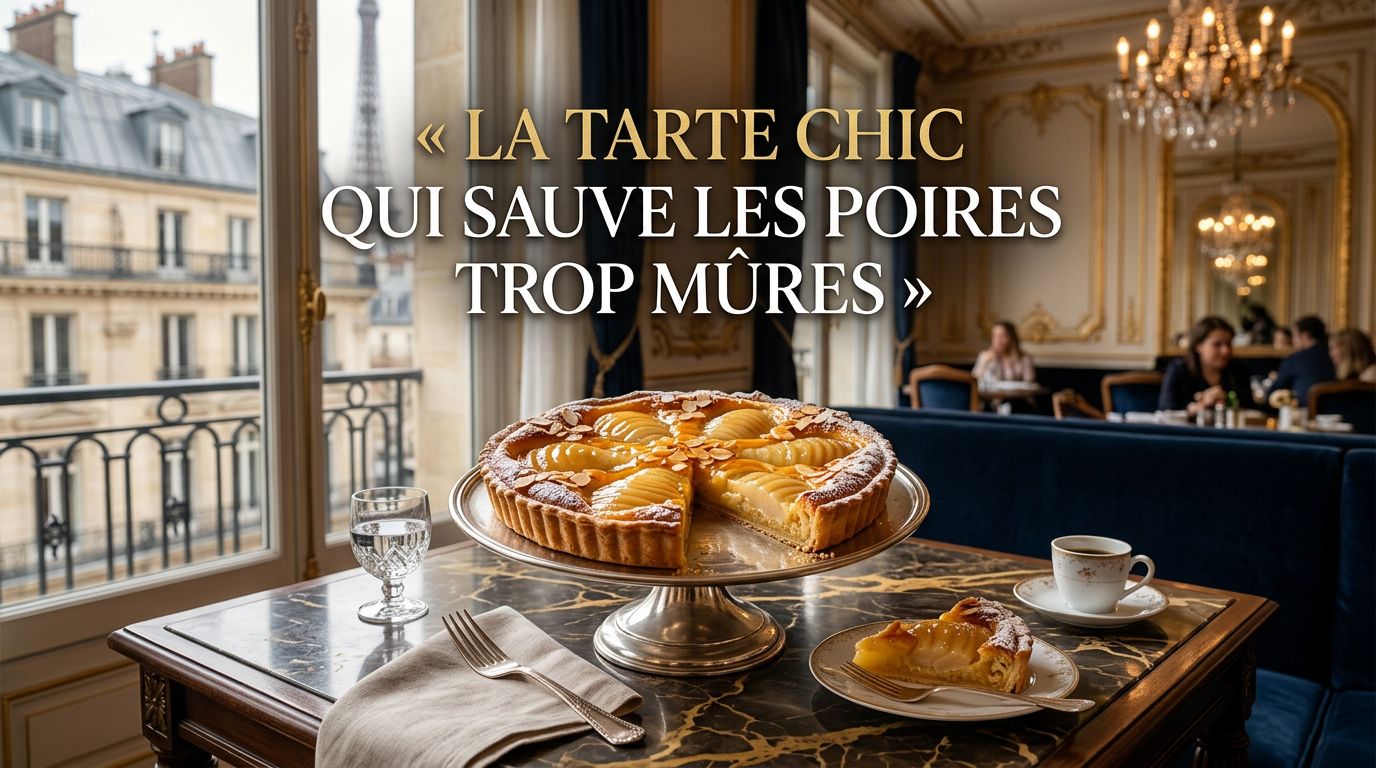 tarte poires amandes recette chic